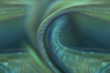 Elegant folded satin close up