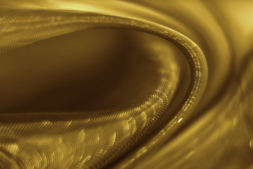 Elegant folded satin close up