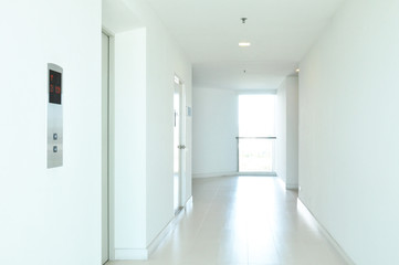 White hallway or corridor