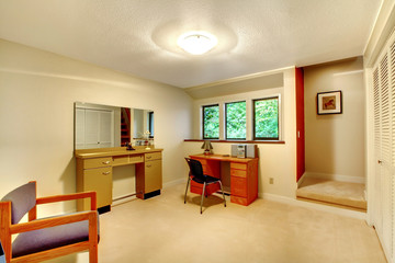 Simple office room interior