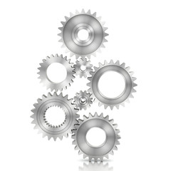 3d rendering Gears Background