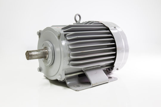 Electric motor isolated on the white background