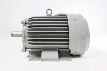 Isolated electric motor on the white background