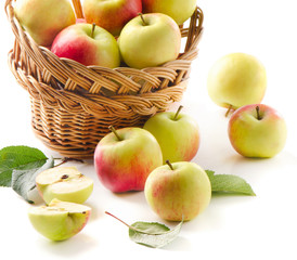 Apples in  basket