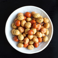 mame kichi japanese sweets beans with colored sugar coat