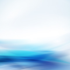 Abstract smooth blue flow background, Vector illustration