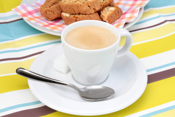 cantuccini et café