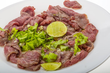 Beef carpaccio