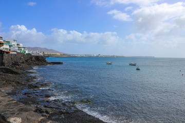 Lanzarote beach on Spanish Canary Island
