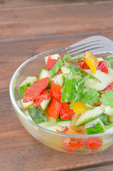 Cucumber salad wit coriander