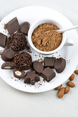 Homemade chocolate candies