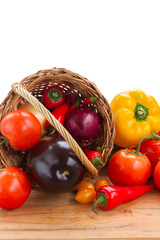 fresh vegetables on table