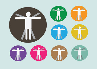 Pictograms people Man Icon Sign Symbol Pictogram