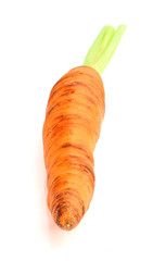 The isolated carrot on a white background.