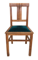 Classic vintage wooden chair in retro style.