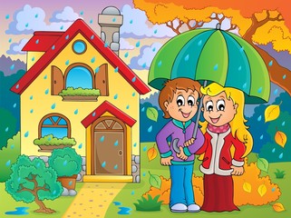 Rainy weather theme image 3