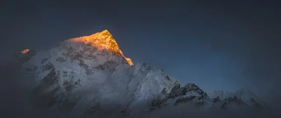 Peel and stick wall murals Mount Everest Himalya summits Everest and Nuptse at sunset