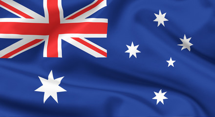 Naklejka premium Flag of Australia