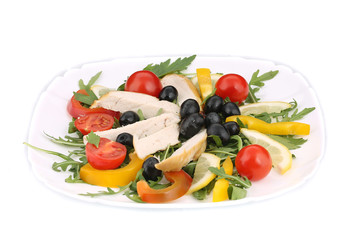 Fresh tasty chicken salad.