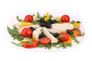 Fresh tasty chicken salad.
