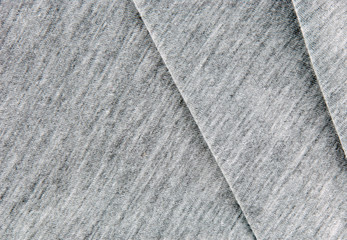 Folded gray cotton polyester texture.