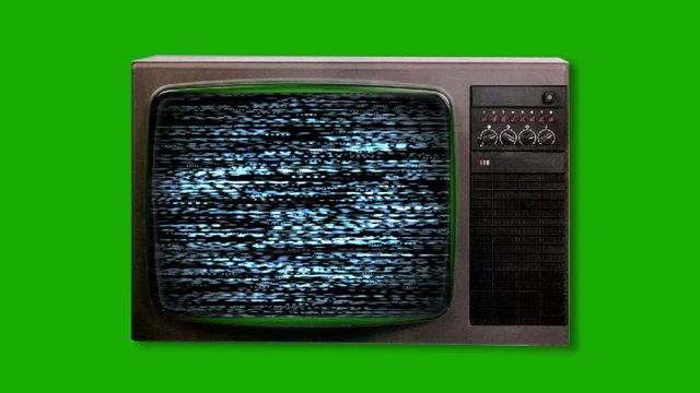 Television screen with static  turning on. Seamless Looping