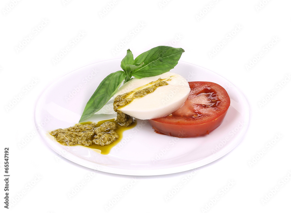 Sticker Caprese salad.