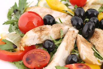 Chicken salad close up.