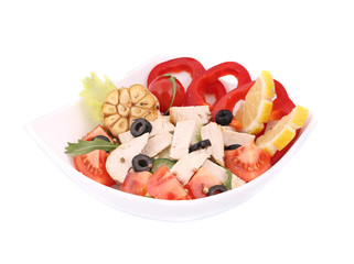 Chicken salad close up.