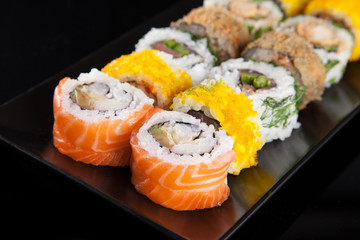 Japanese seafood sushi set