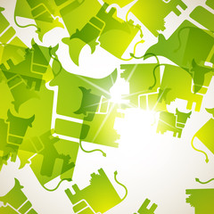 abstract background: cow