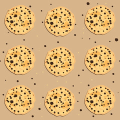 Seamless cookies pattern