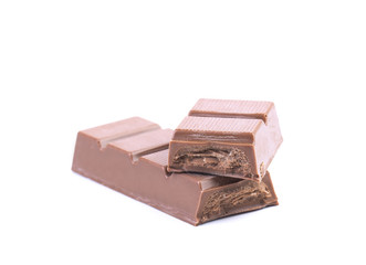 Bar of chocolate with a filling.