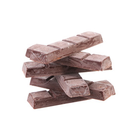 Stack of chocolate bars.