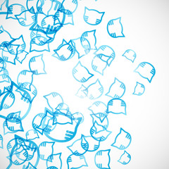 abstract background: cat