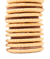 Tasty chocolate filled cookies.