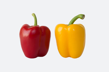 Red and Yellow Paprikas