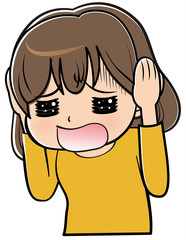 Obraz premium ストレスを感じる女性