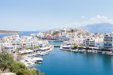 Fototapeta na wymiar Kreta - Grecja - port Agios Nikolaos