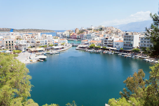 Kreta - Griechenland - Binnensee Voulismeni von Agios Nikolaos