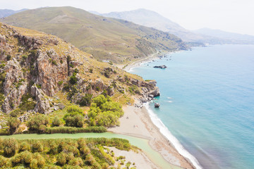 Obraz premium Kreta - Griechenland - Traumstrand von Prevelhi