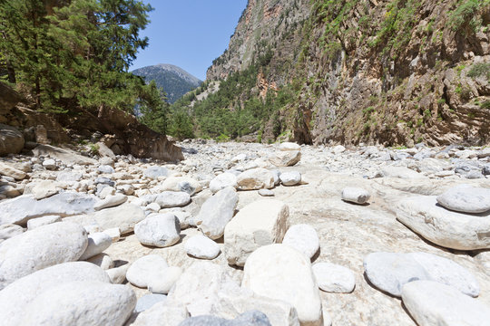 Kreta - Griechenland - Trockener Fluss der Samaria-Schlucht