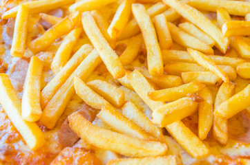 French fries Pizza