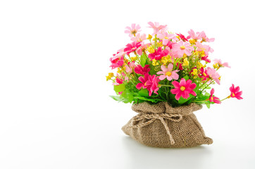 Bouquet flowers isolated on white