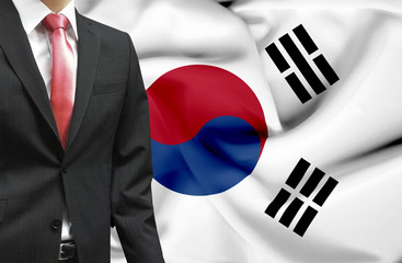 Businessman from South Korea conceptual image