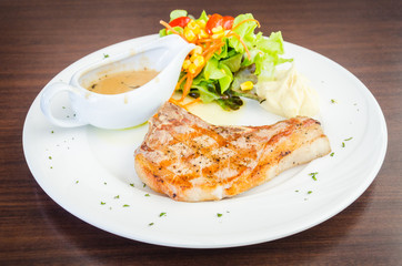 Pork chops steak