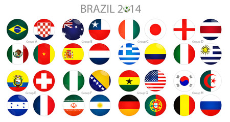 Groups of world cup at brasil