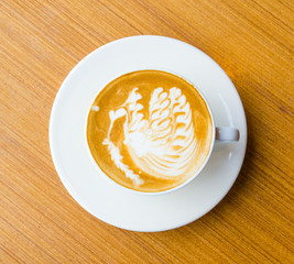 Latte coffee