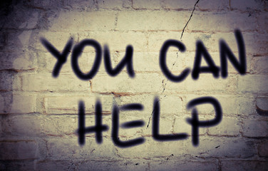 You Can Help Concept