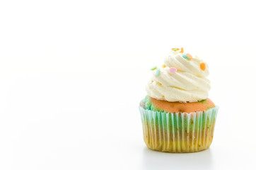 Cupcakes isolated on white background